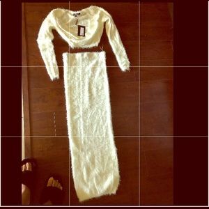 2 piece sweater skirt set